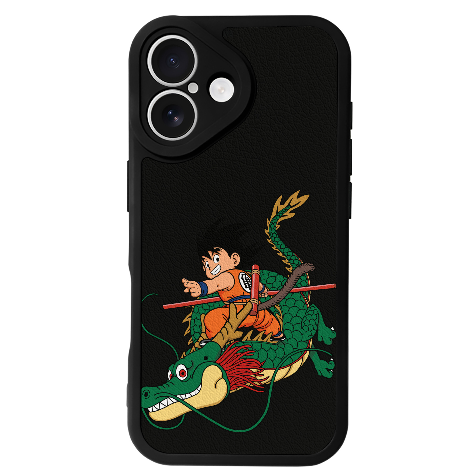 （画像用） ドラゴンボール 孫悟空（そん ごくう）Son Goku カカロット DRAGON BALL Kakarotto 【iPhone 16シリーズ対応】シリコンスマホケース（レザー調） 材質：シリコン
